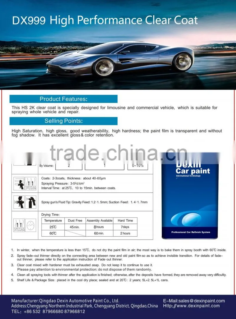Chinese facory OEM paint