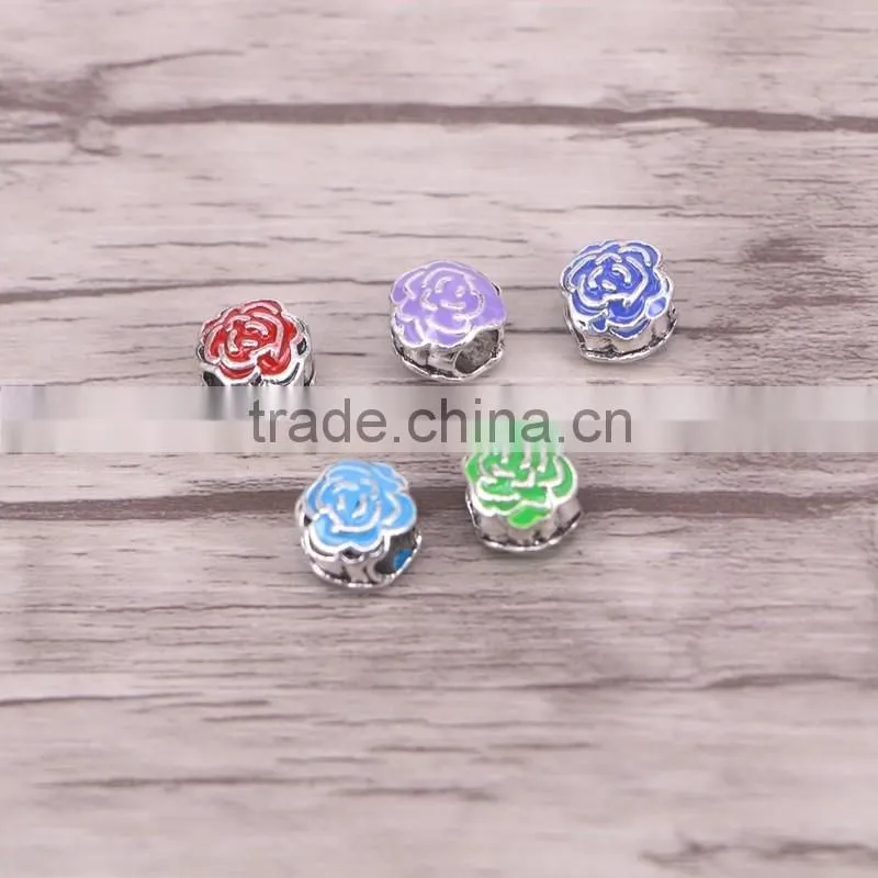 European Flower bead CHARM Fits European Charm Bracelets