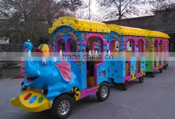 Amusement Equipment Kiddie Ride Theme Park trackless sightseeing train ride fairground ride for sale
