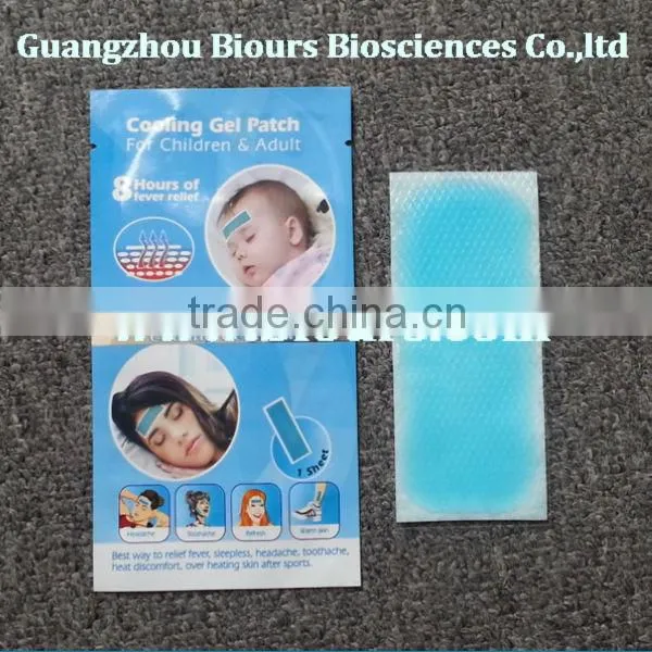 Hot sale Fever Cooling gel Patch, cooling gel pad factory price