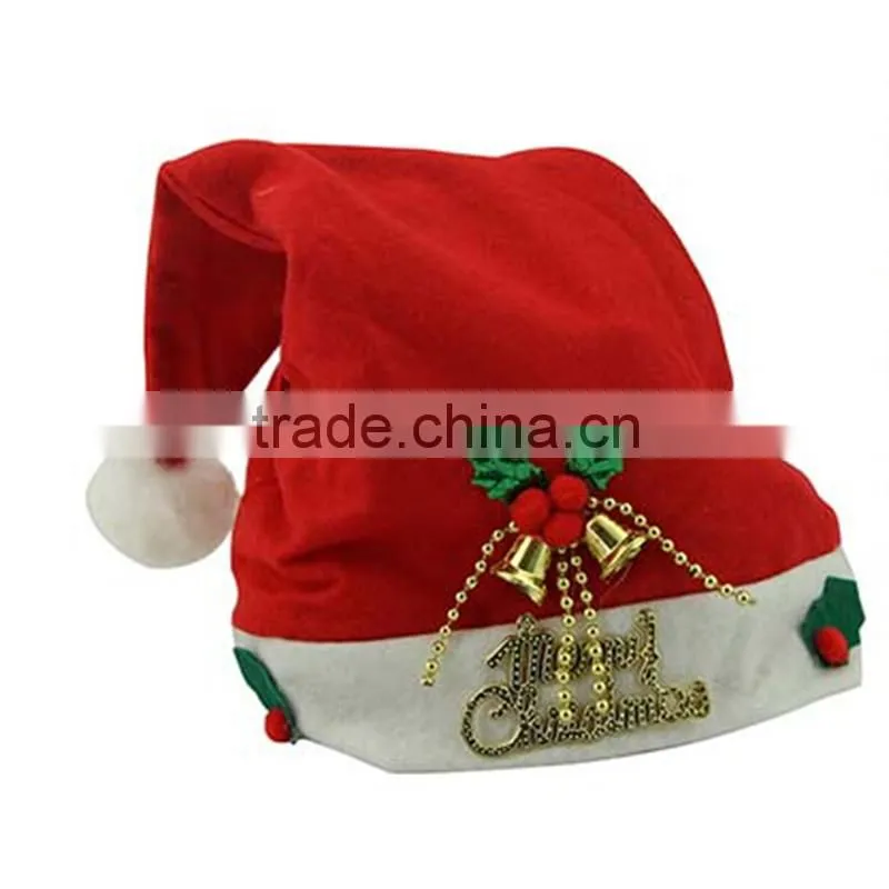 White and Red Cloche Funny Santa Claus Animal Christmas Hat