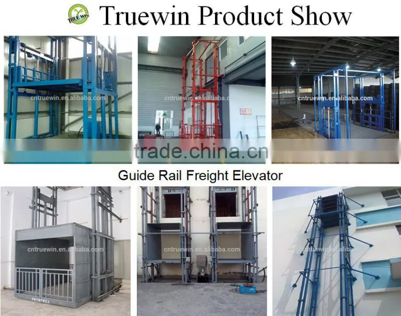 winter wholesale internal / external use indoor / outdoor use cargo hydraulic freight elevator