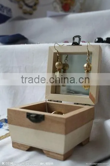 unfinished wood jewelry boxes with mirror