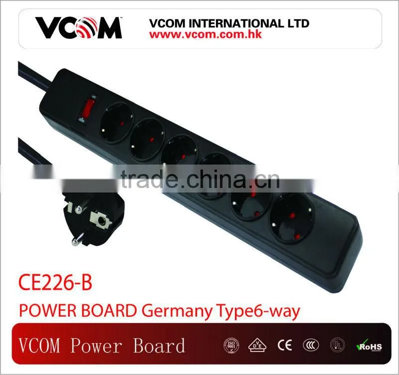 VCOM Power board Germany type 6 way