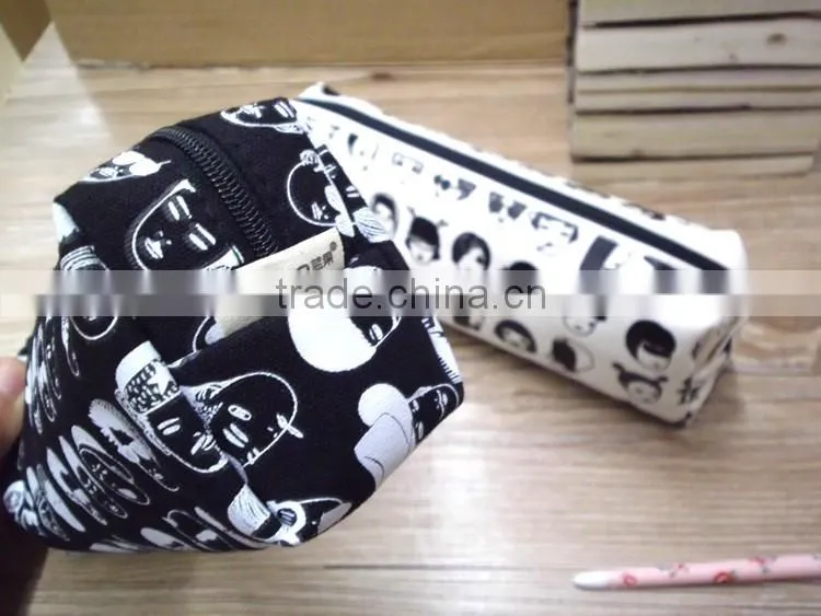 cheap custom printed school pencil case with zipper for teenagers