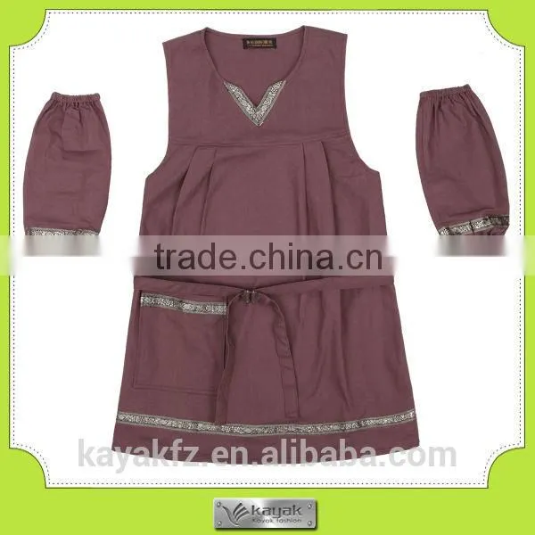 Custom promotional pongee polyester girl apron