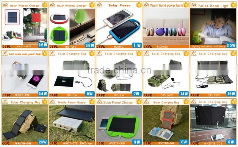 Folding solar bag 2016 new arrival solar panel hot selling product for mobile phone