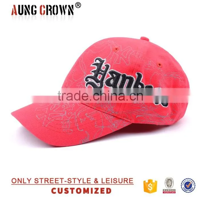 design cotton embroidery baseball cap logo