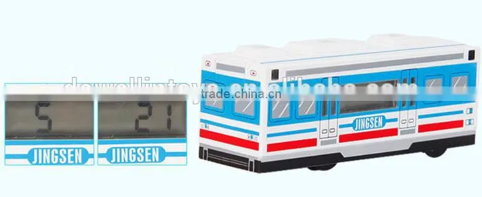 Smart Creative Auto Bus Alarm Clock ,Driving Car LCD Alarm Clock