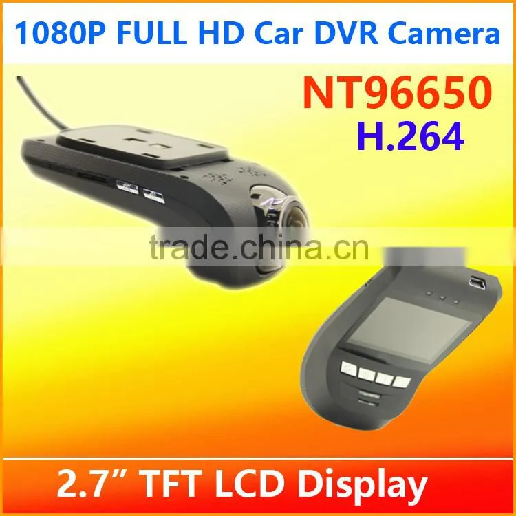 China factory wholesale top quality FHD 1080P car DVR camera H264 video recorder with 2.7 inch TFT LCD display video registrator
