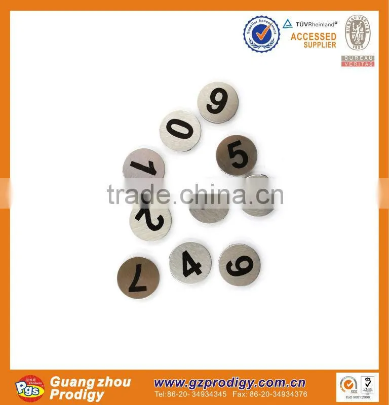 stainless steel refrigerator magnetic numbers