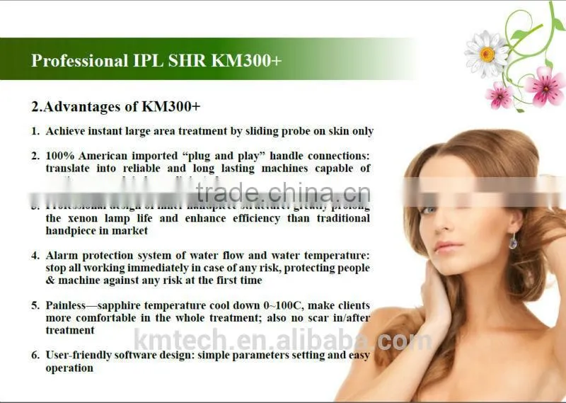2014 portable In motion ipl laser facial rejuvenation machine