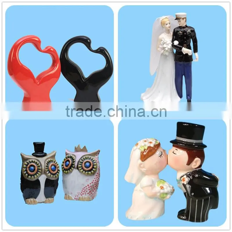 Crystal Antique Love Heart San Francisco Bride Groom Water Globe Wedding Favor Gift