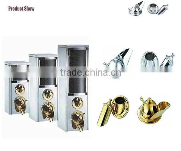 ISO factory fashion design stainless steel coffee bean dispenser