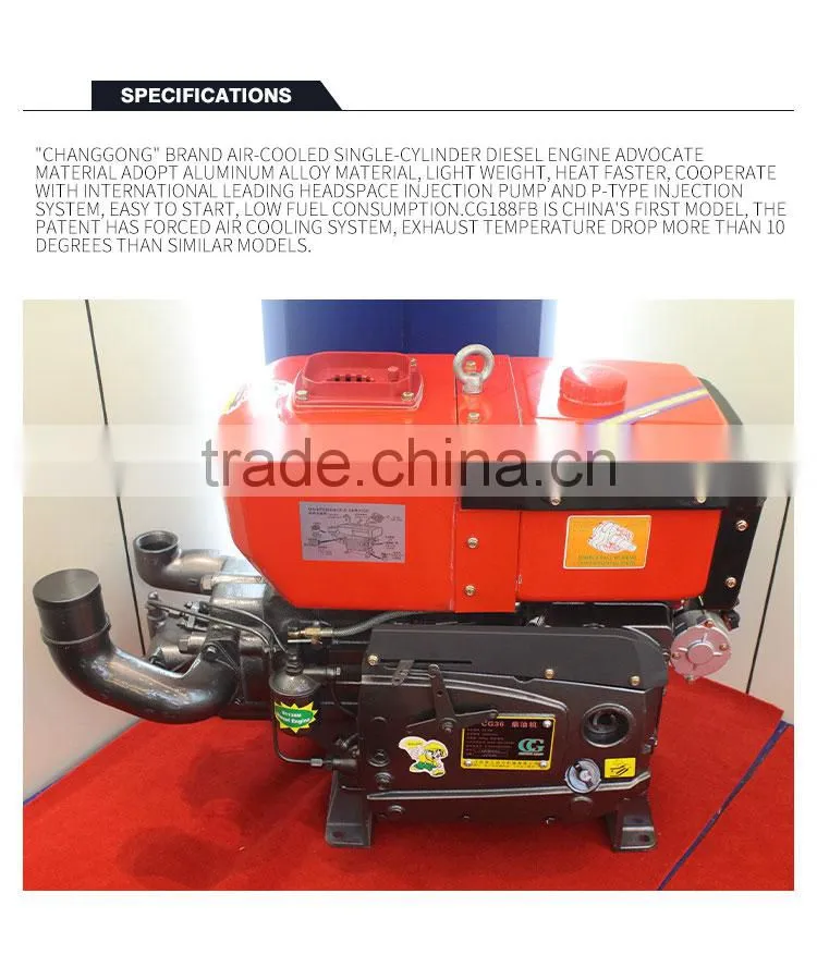 CHANGGONG DESIGN diesel engine cooled Water-cooled Diesel Engine ZS1136