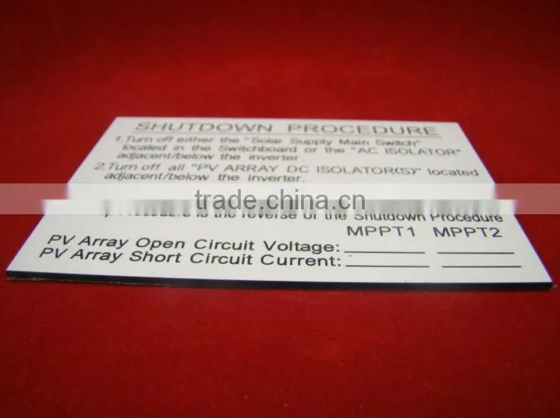 ABS Plastic Labels