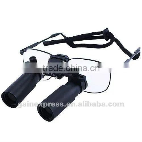 Keplerian Prism Style 6.0x 6x Magnification Binocular Dental Loupes Surgical Medical Dentistry Titanium Frame 420mm
