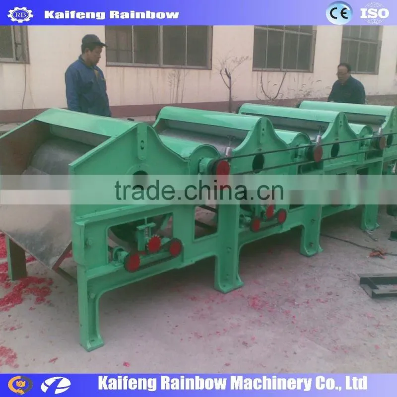 Electrical Manufacture fiber tearing and opening machine Long working life textile tearing machine