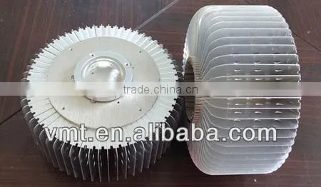 aluminum finned 80w 300W led high bay lighting round led heatsink