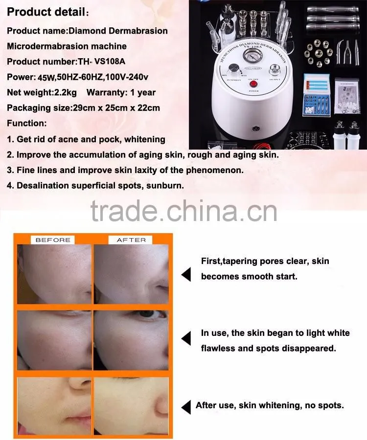 45W Newest Face Lifting Diamond Dermabrasion Beauty Facial Equipment