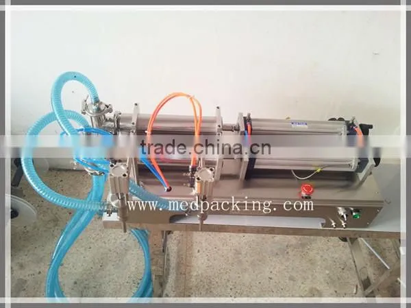 Quantitative 10-300ml Double Heads Pneumatic Unguent Tooth Paste Soy Filling Machine