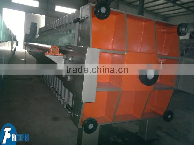 sludge drying process, recessed chamber filter press, once opened automatic filter press