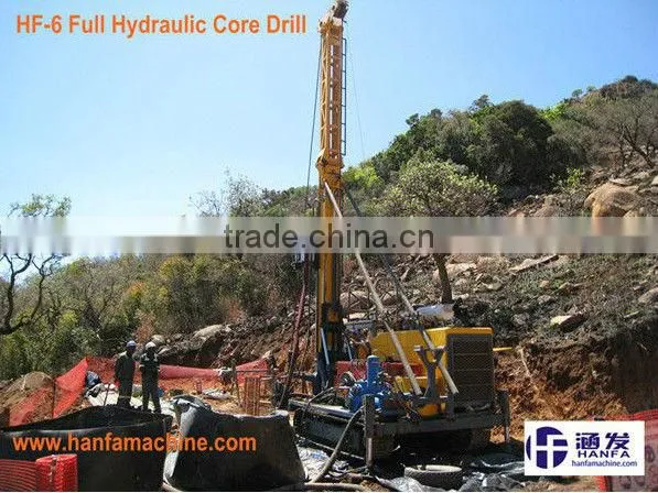 Professional wireline coring ~ HF-6 mining core drill rig for taking rock samples