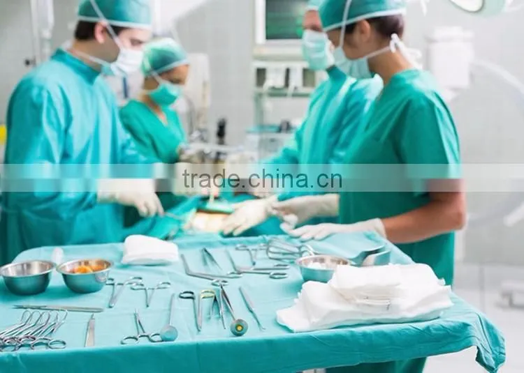 Wholesale Price Nonwoven Fabric Disposable Medical Patient Gown