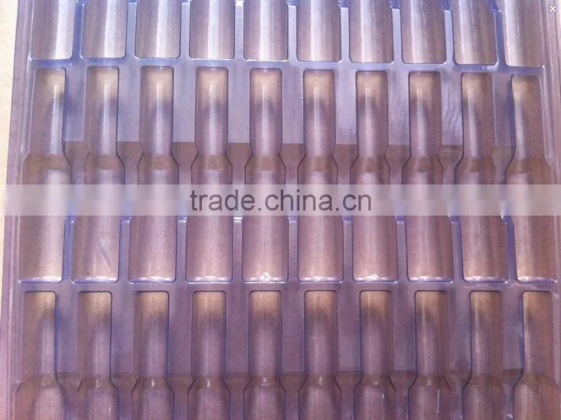 Blister plastic display tray for hardware