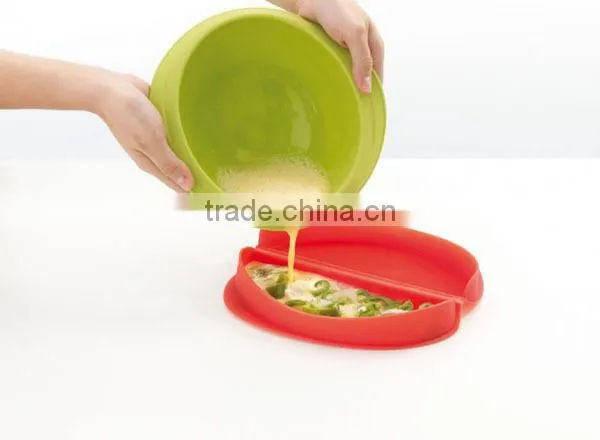 silicone omelette maker mold pan microwave use easy make delicious