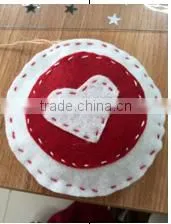 Felt handmade christmas decoration/christmas ornaments, round