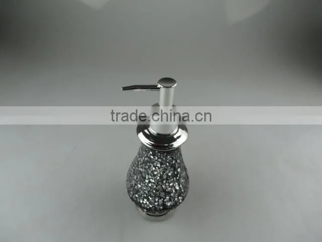 stocked ceramics silver color bath jar moder design