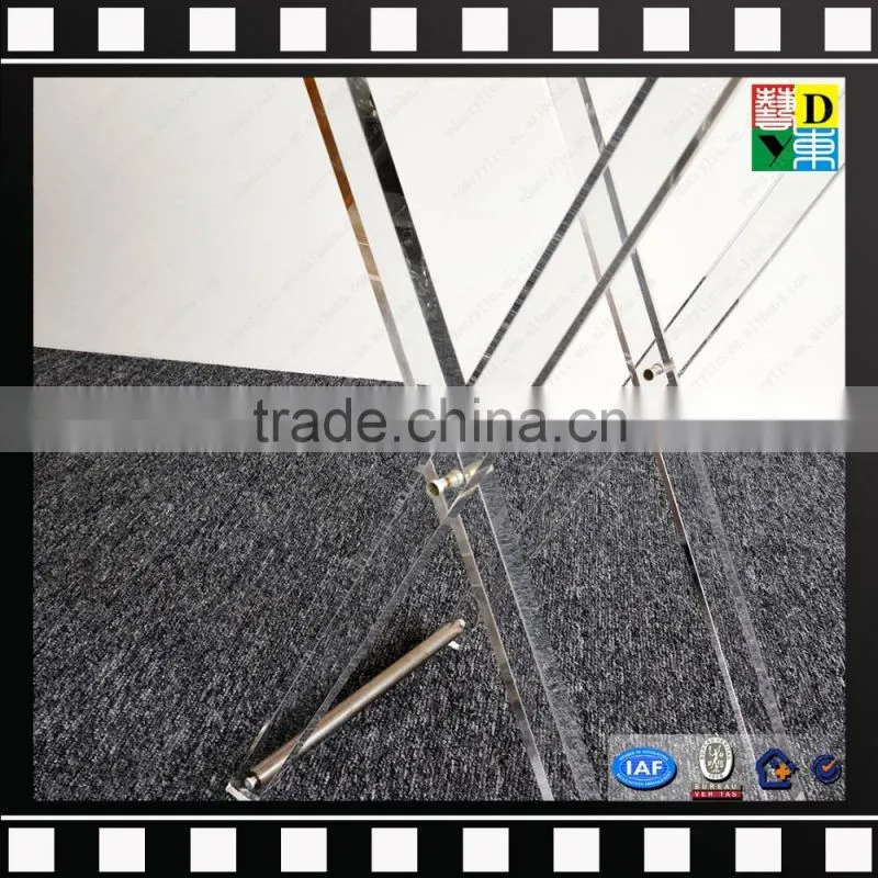 Custom acrylic folding snack table household acrylic clear folding tray table foldable coffee table from china manufacturer