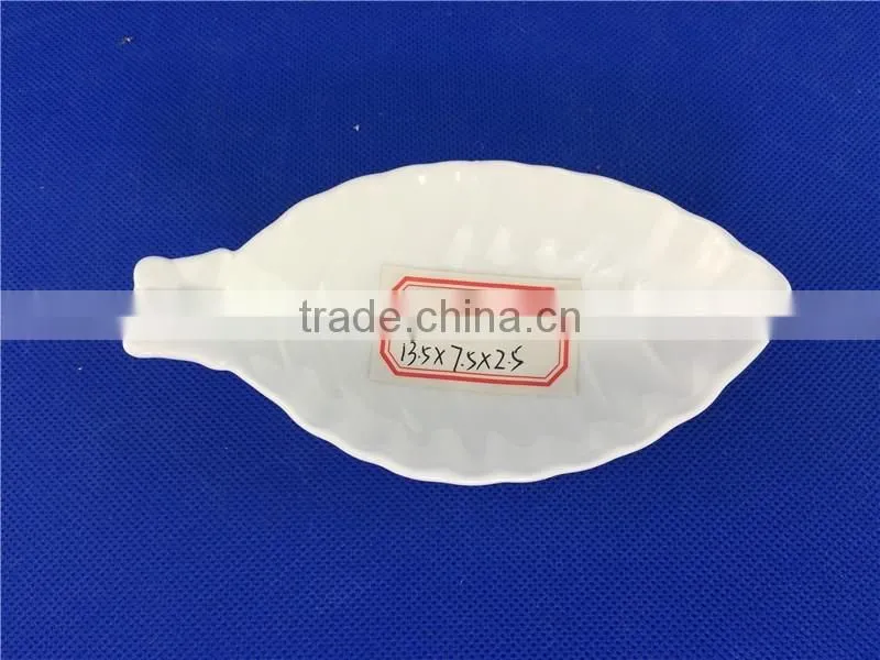 Hight quality banana leaf dish ceramics