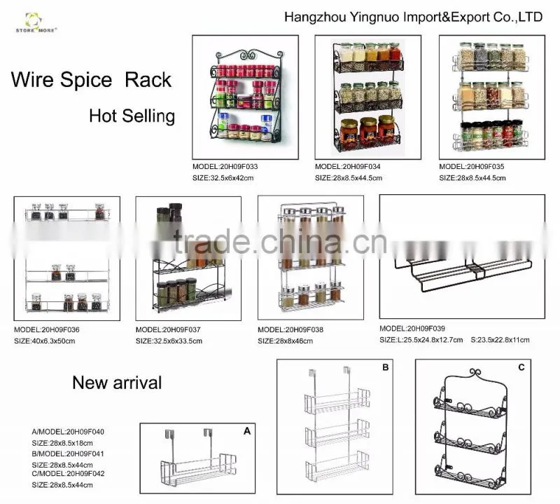 3 Tier Spice Rack Chrome Plated for Herbs and Spices