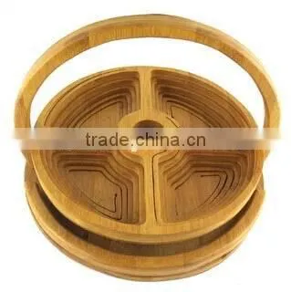Bamboo dried fruits basket