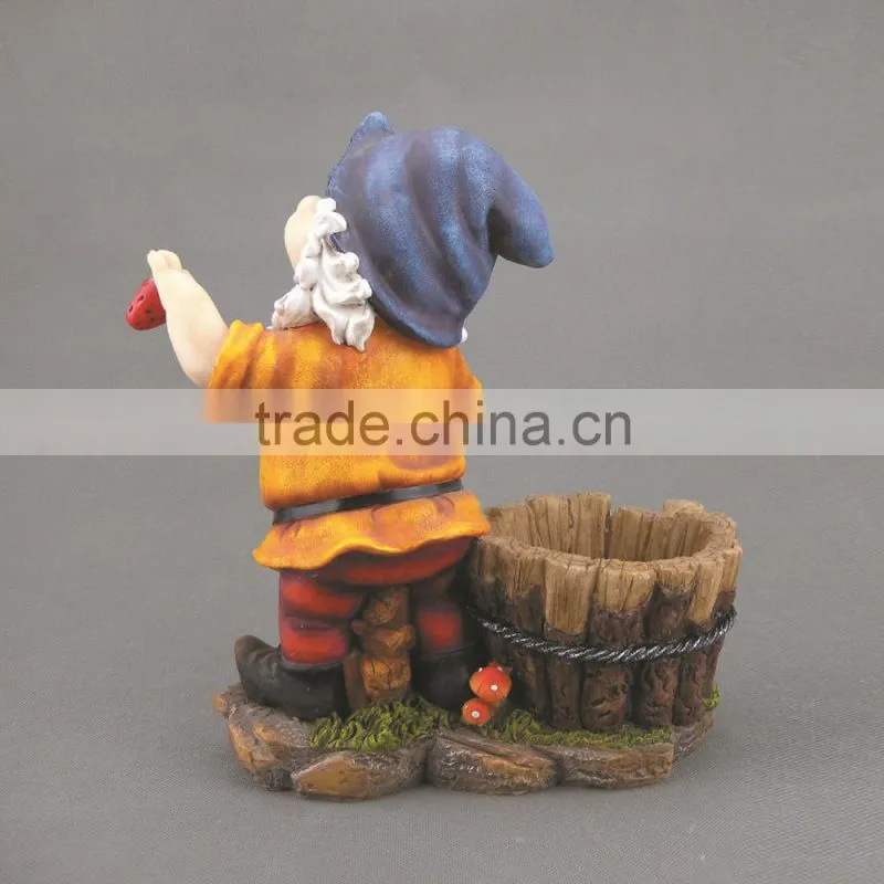 Newest Design Polyresin Garden Dwarfs,Garden Seven Dwarfs,Gnome Statues for Garden Decor
