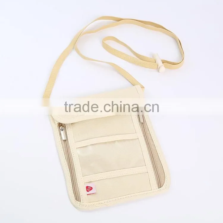 Promotional Travel Card Cash Document Bag Wallet Rfid Blocking Passport Holder