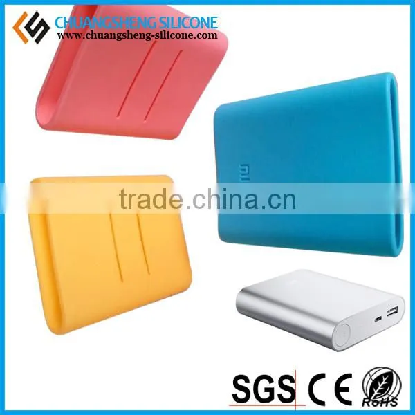 Portable mobile phone charging protect case, silicone box for power bank, power supply cover