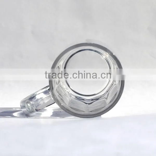 Round Thin Bottom Diamond Glass Beer Mugs
