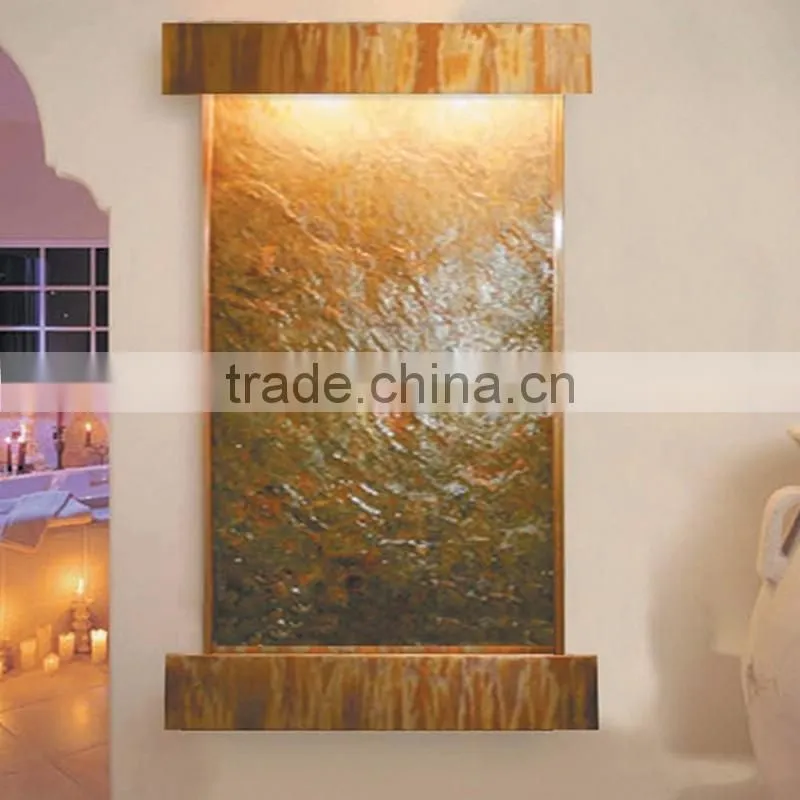 home decor waterfall wall mounted water fountains indoor nail spa decorating ideas