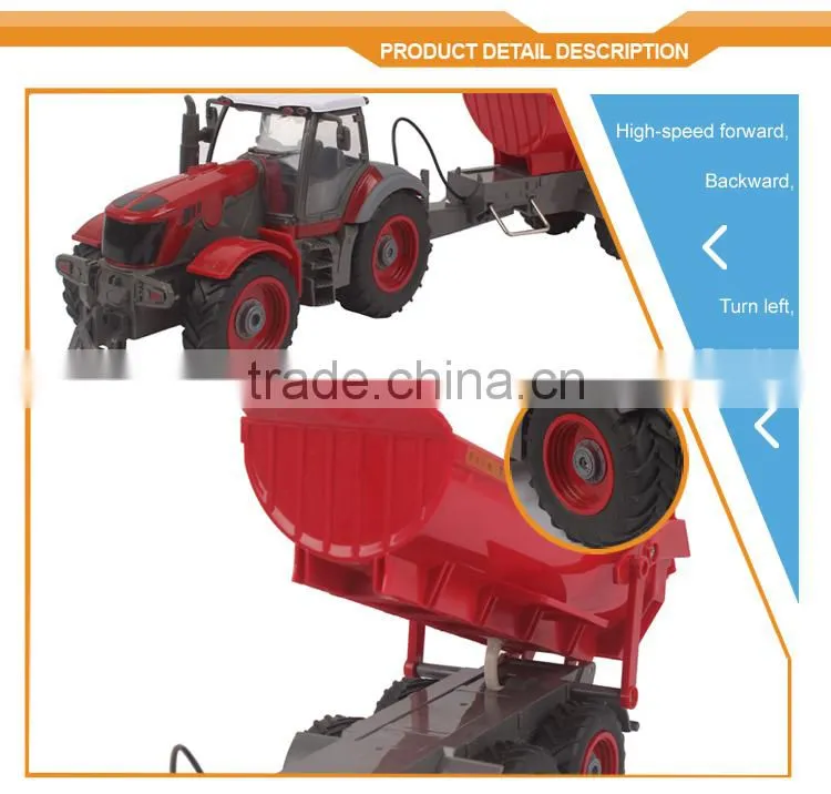 Newest products!1:28 4 Channels R/C farm tractor RC Toys, RC car