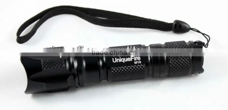 UniqueFire Aluminum Cree Q5 Police Flashlight with Rechargeable/AA Battery