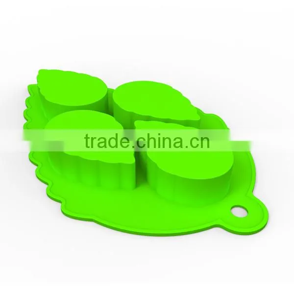 silicone mint leaf ice cube mold