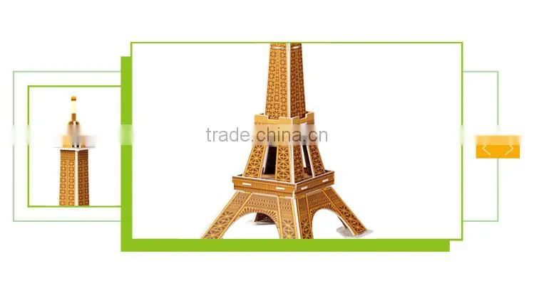 wholesale kids intelligence toys diy world architecture 3d puzzle