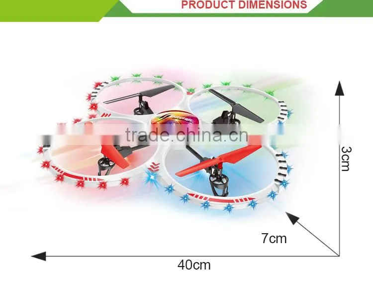 Two color mini rc drone 2.4g 4-axis ufo aircraft quadcopter