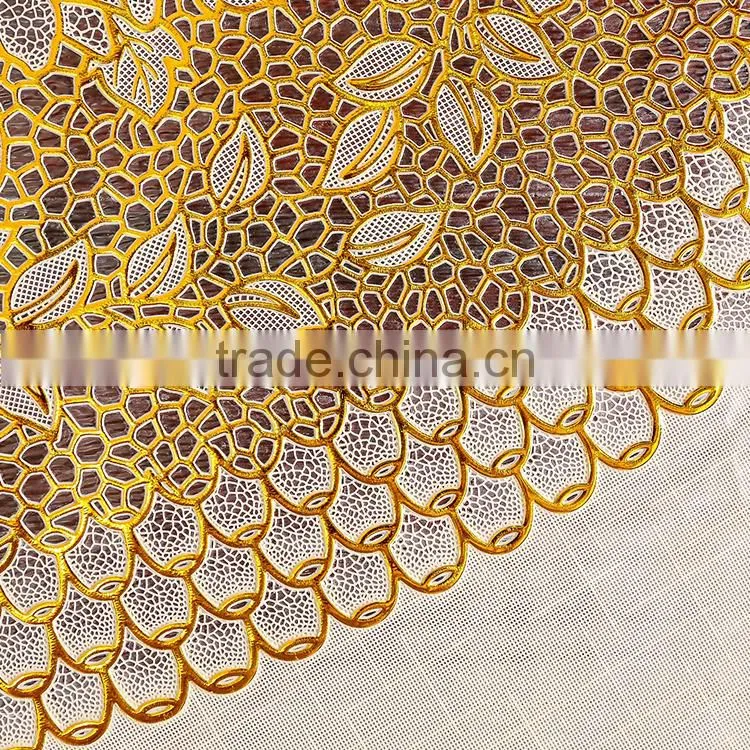 Vinyl lace tablecloth roll plastic table cloths oilcloth