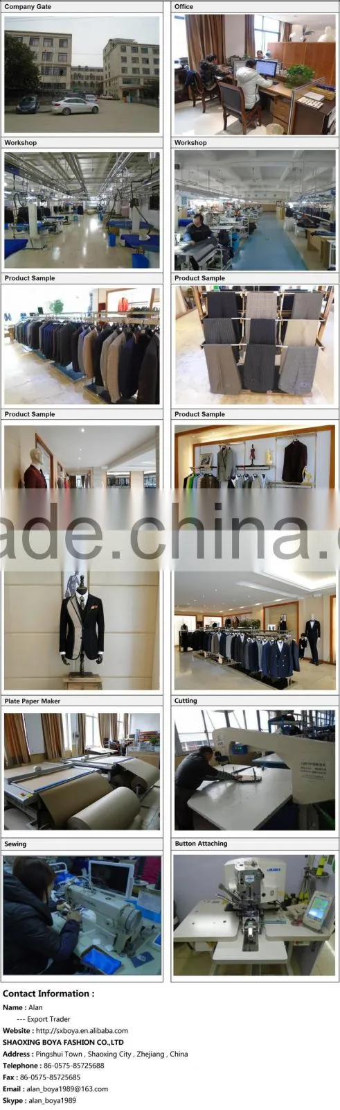 New arrival latest pant coat picture custom suit pant coat 10 years experience china men suit factory