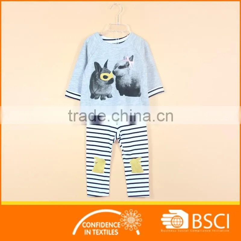 Factory Made Apparel Nice Printing Baby Clothing Set