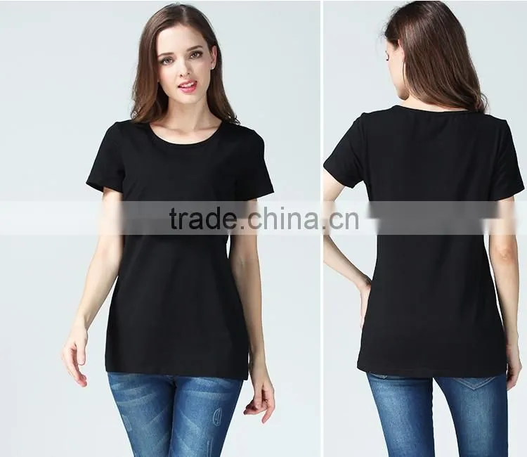 Wild Maternity Tops Scoop Neck Breastfeeding Clothing Normcore Pregnant Mother T-shirts